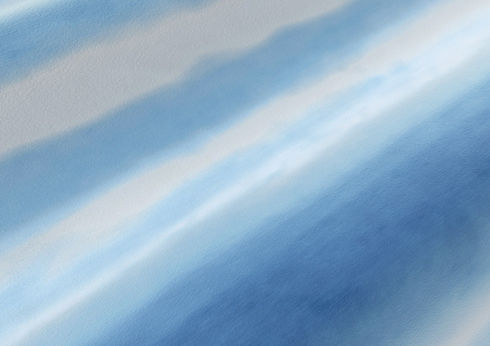 Ombre Velvet, Vivid Blue - Roman Blind - Image 4